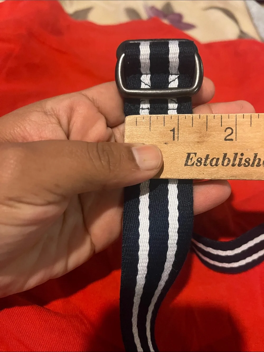 Vintage Polo Ralph Lauren Cotton Striped Belt 31” long